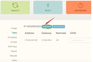 CloudCone美国云服务器如何设置IPv6