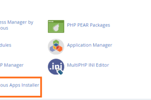 cPanel Softaculous 应用程序