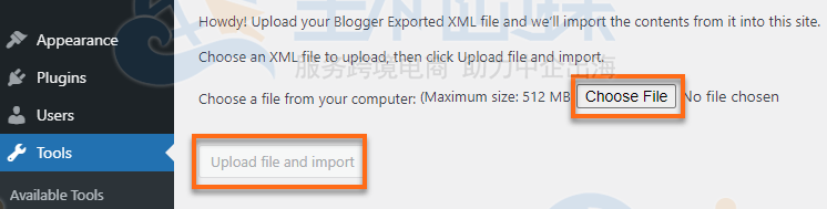 导入 Blogger 备份
