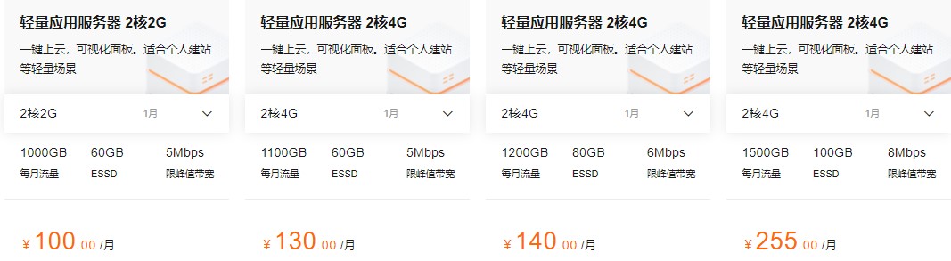 阿里云轻量应用服务器方案介绍