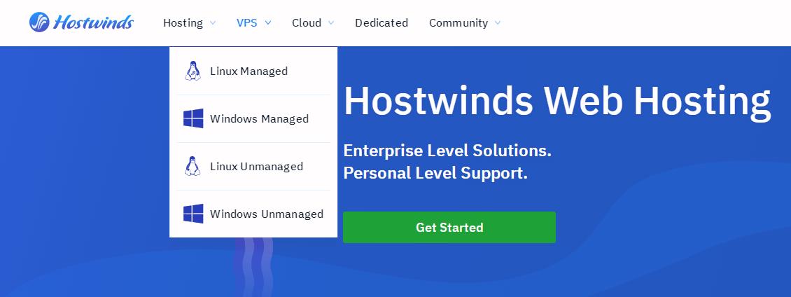 Hostwinds非托管VPS服务器如何升级到托管服务器