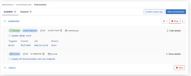 新设计的环境界面