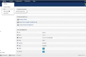 Joomla如何创建菜单