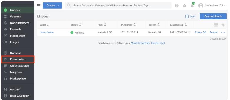 如何使用Linode云管理器删除Kubernetes集群