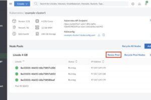 Linode Kubernetes编辑或删除node节点的方法步骤