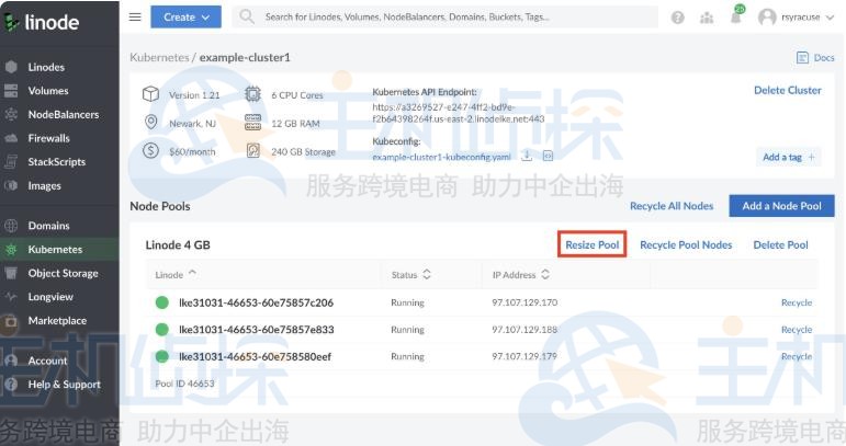 Linode Kubernetes编辑或删除node节点的方法步骤