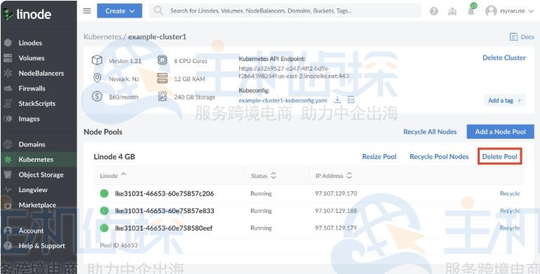 Linode Kubernetes编辑或删除node节点的方法步骤
