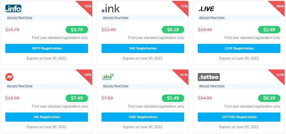 2022年4月NameSilo便宜域名推荐