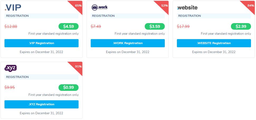 2022年4月NameSilo便宜域名推荐