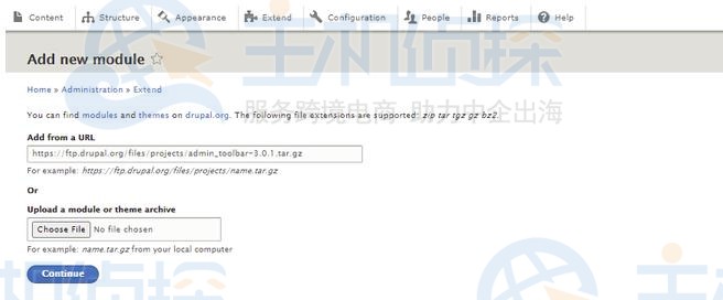 Drupal模块安装教程