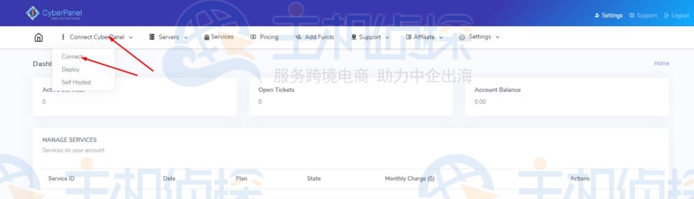 将服务器连接到CyberPanel Cloud