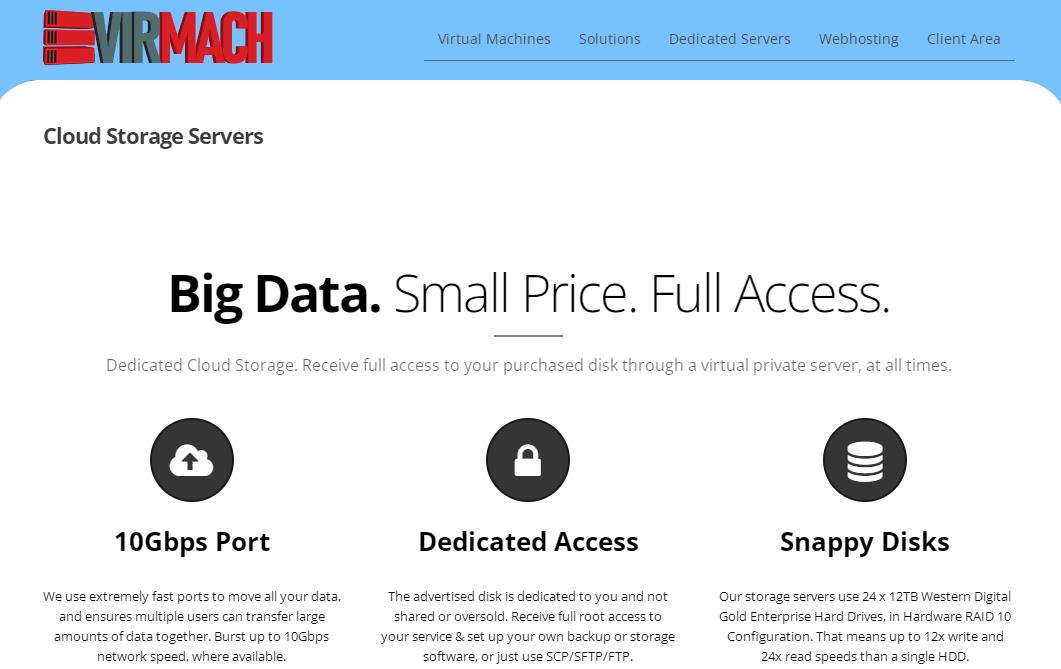VirMach云存储服务器