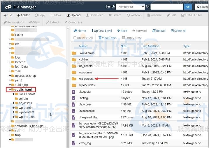 WordPress主题和插件文件夹