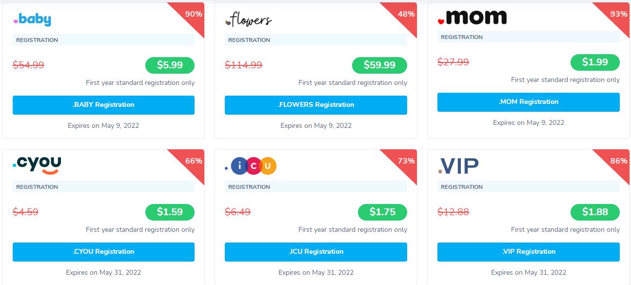 2022年5月NameSilo便宜域名促销活动