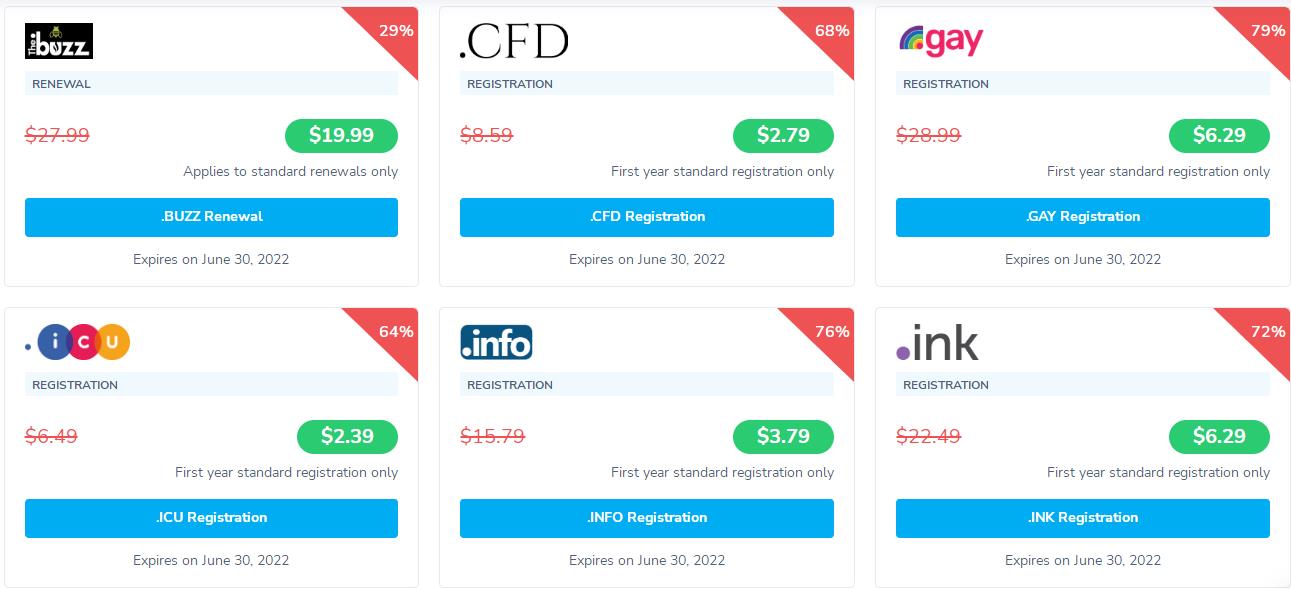 2022年5月NameSilo便宜域名促销活动