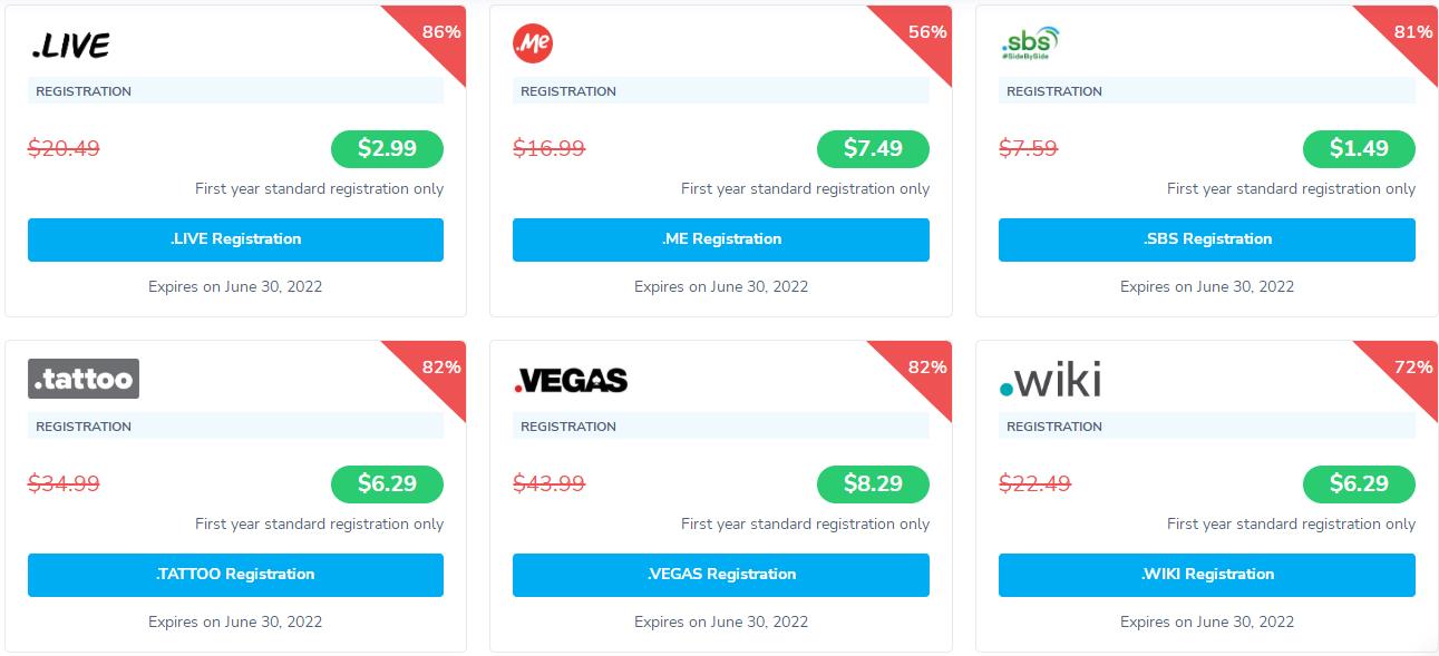 2022年5月NameSilo便宜域名促销活动