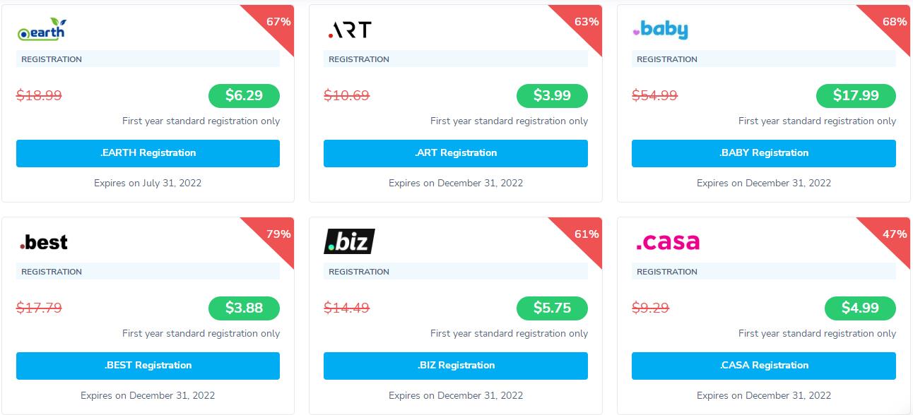 2022年5月NameSilo便宜域名促销活动