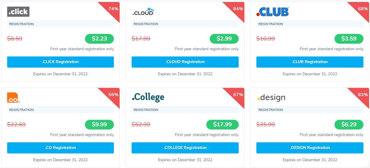 2022年5月NameSilo便宜域名促销活动