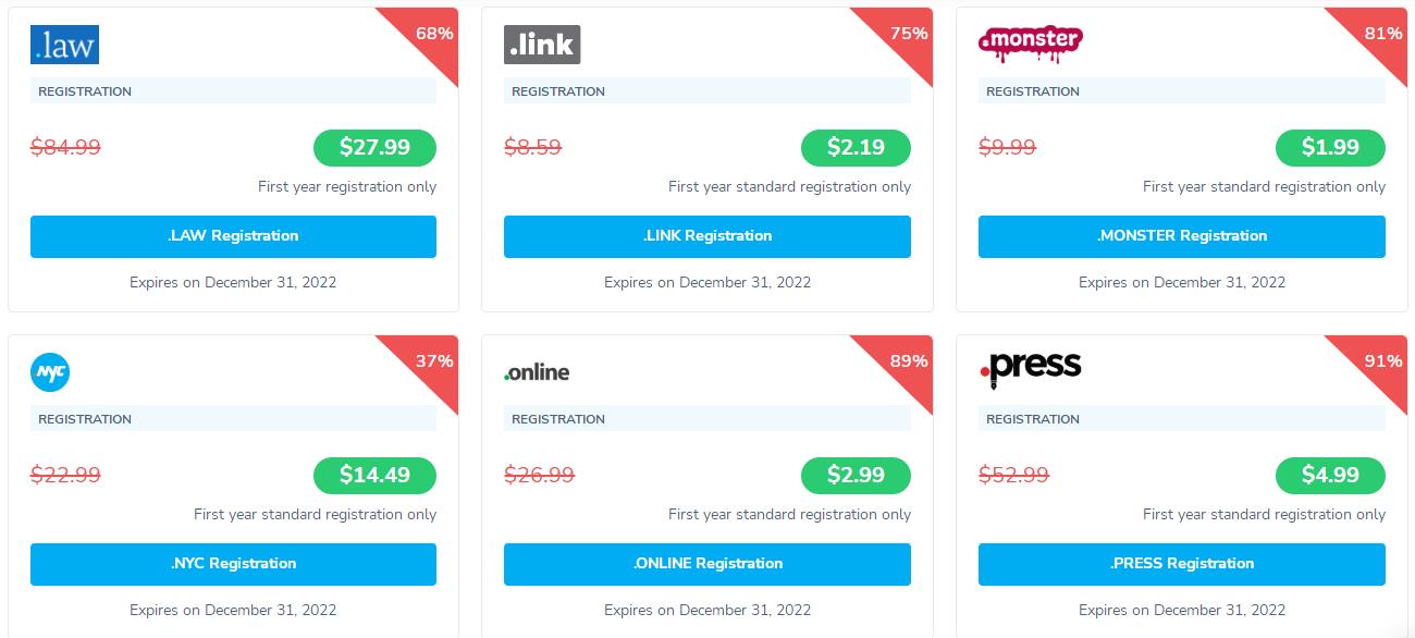 2022年5月NameSilo便宜域名促销活动