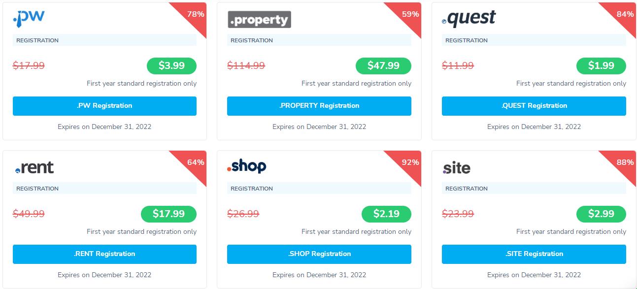 2022年5月NameSilo便宜域名促销活动