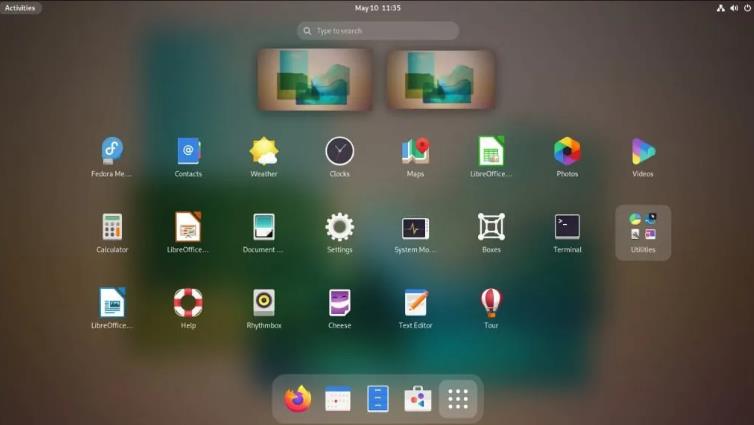 Fedora 36桌面