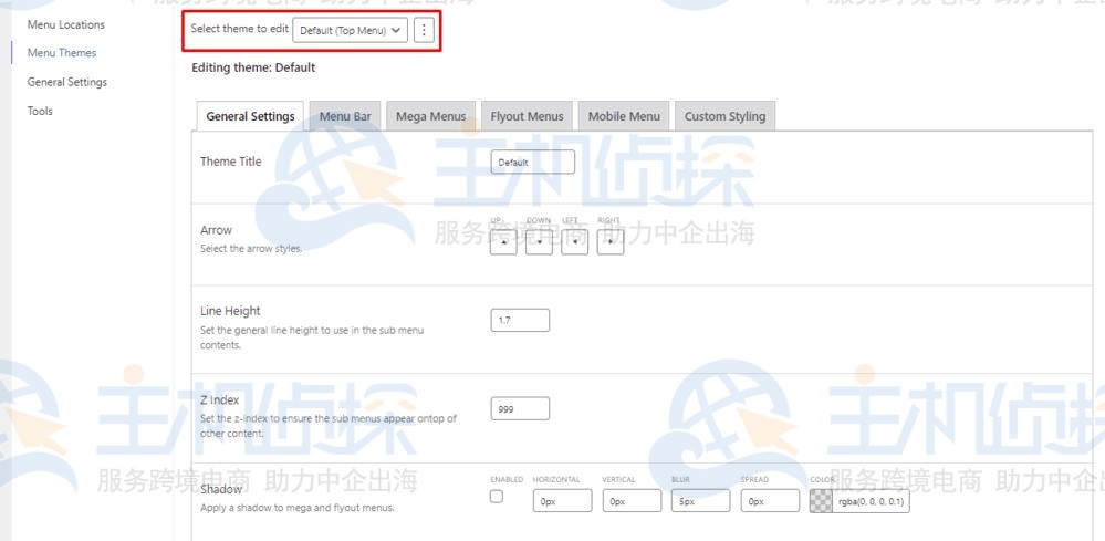 Select theme to edit