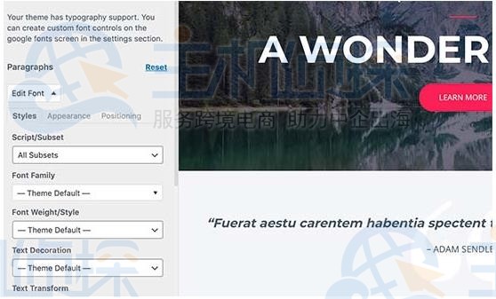 WordPress网站添加自定义字体