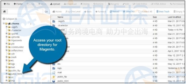 Magento网站根目录