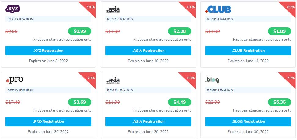 NameSilo特价域名推荐