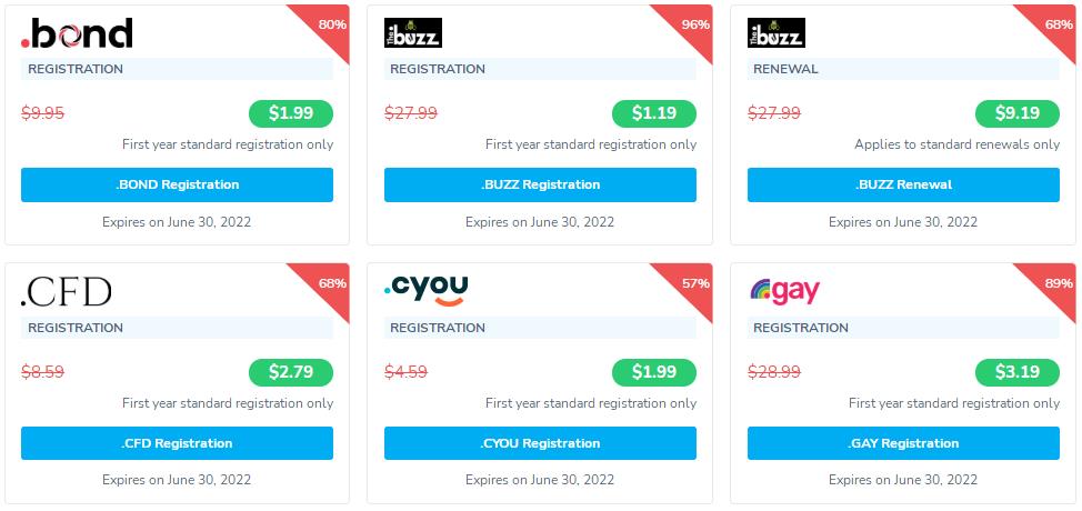 NameSilo特价域名推荐