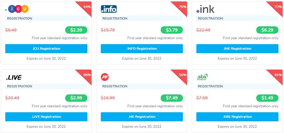 NameSilo特价域名推荐