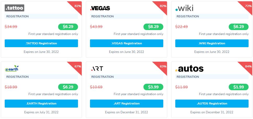 NameSilo特价域名推荐