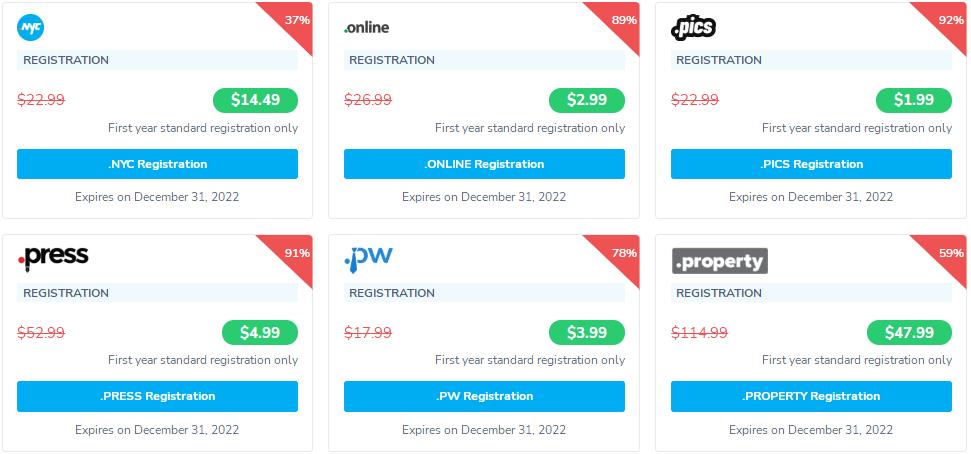 NameSilo特价域名推荐