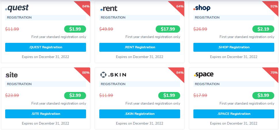 NameSilo特价域名推荐