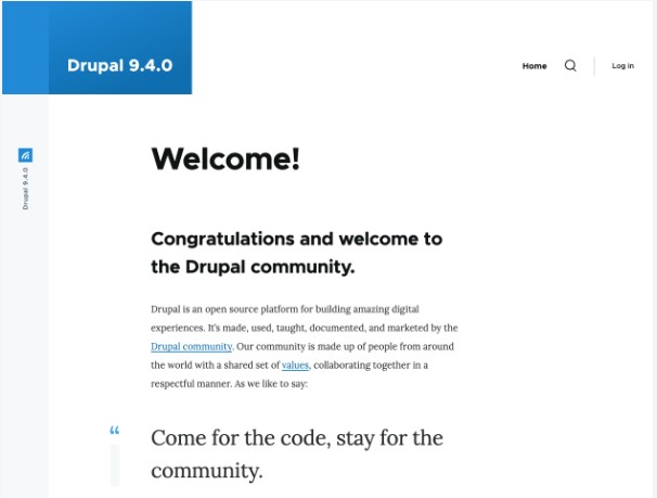 默认使用Olivero前端主题