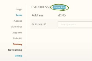 CloudCone美国VPS添加IPv6地址