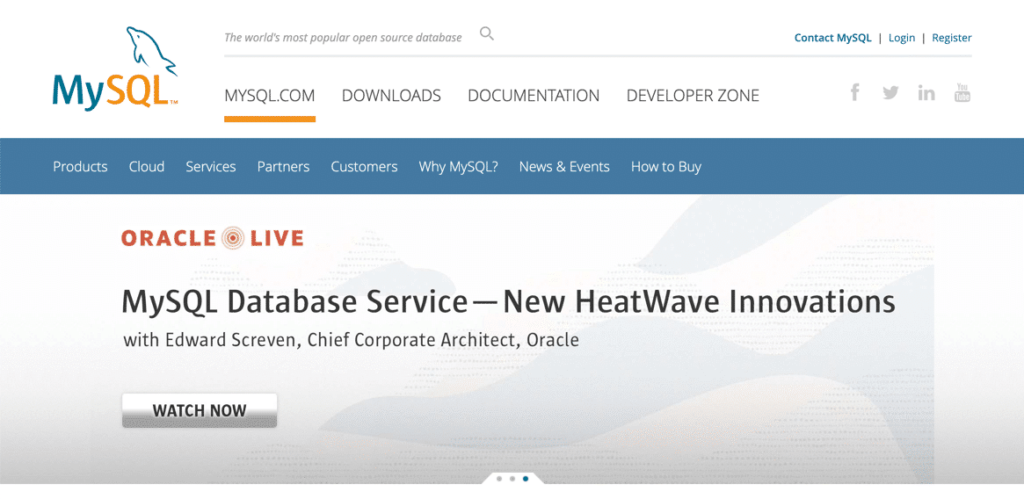 MySQL是WordPress支持的数据库软件之一