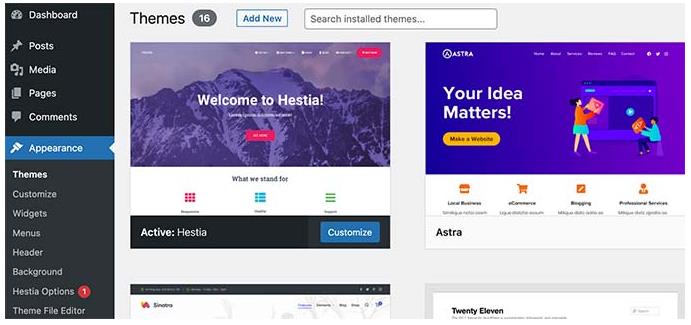 WordPress主题定制器
