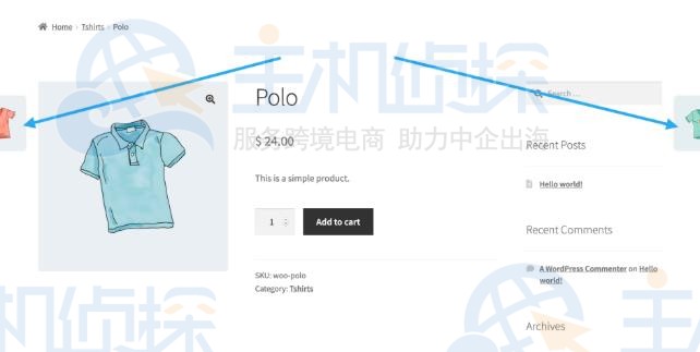 WooCommerce产品页面