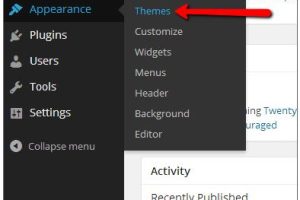 访问WordPress主题页面并添加新主题