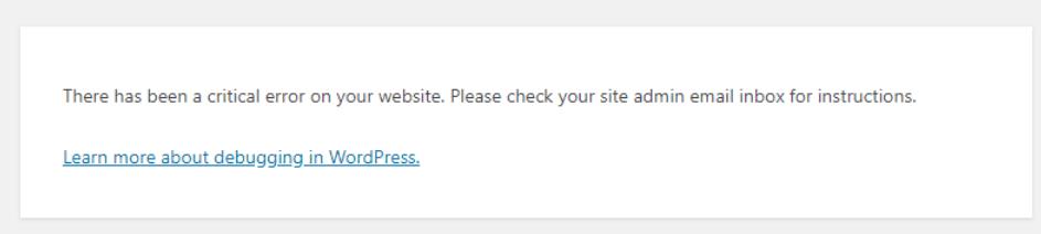 WordPress网站出现严重错误的解决方法
