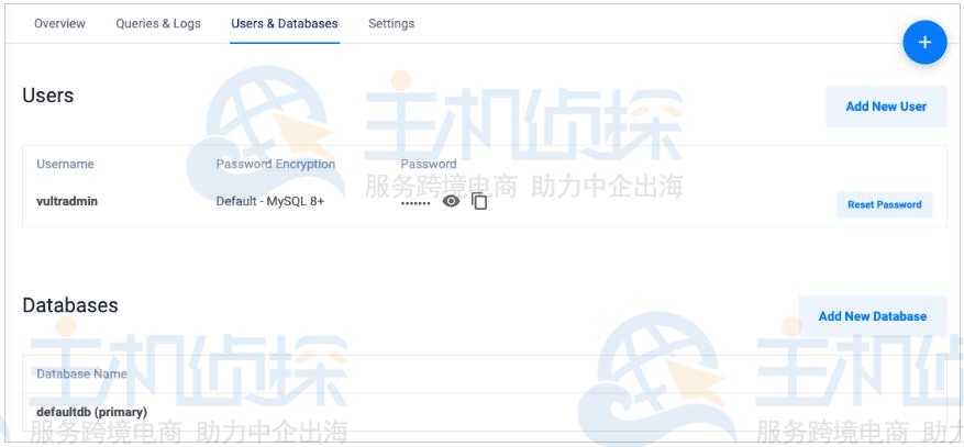 Vultr托管数据库服务