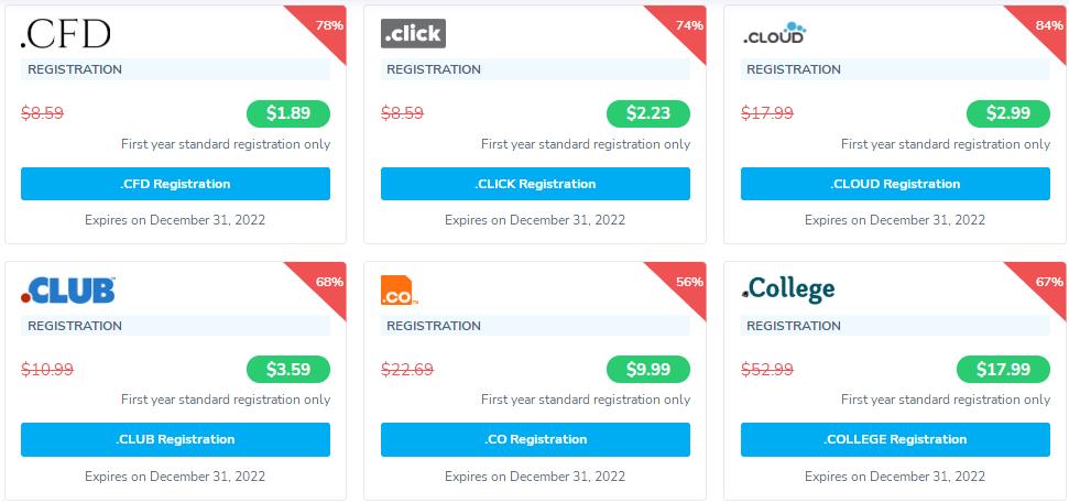 NameSilo2022年7月域名优惠活动