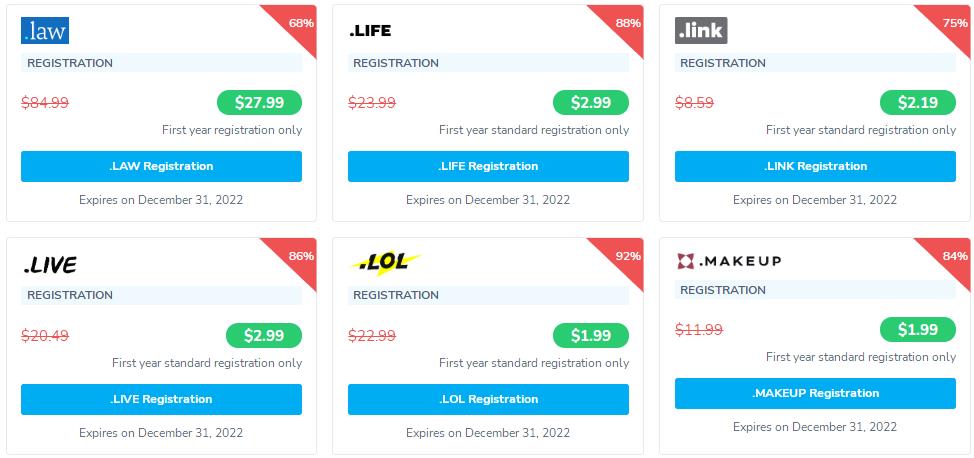 NameSilo2022年7月域名优惠活动