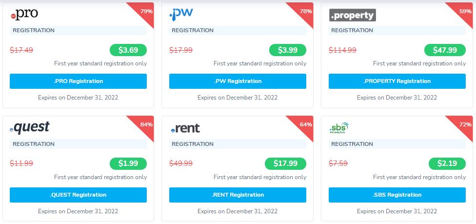NameSilo2022年7月域名优惠活动
