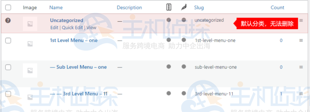 WooCommerce教程：删除（更改）默认分类