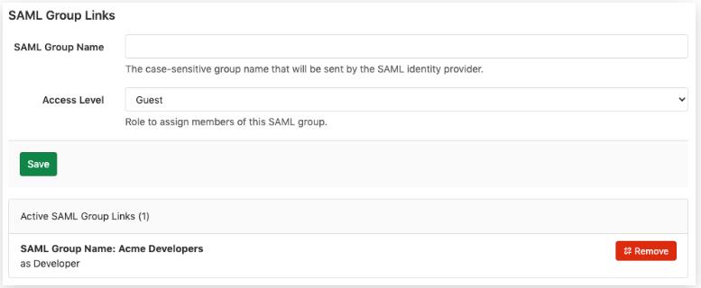 自助管理GitLab的SAML组同步