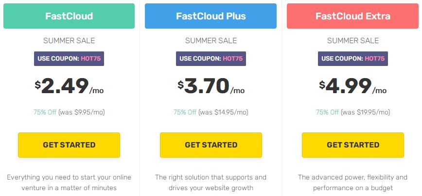 FastComet虚拟主机全场75%折扣
