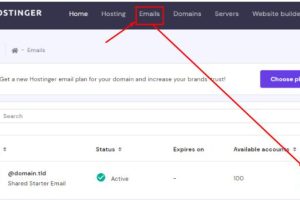 Hostinger如何创建电子邮件账户
