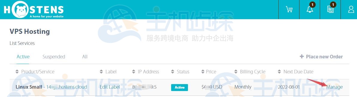 Hostens国外VPS